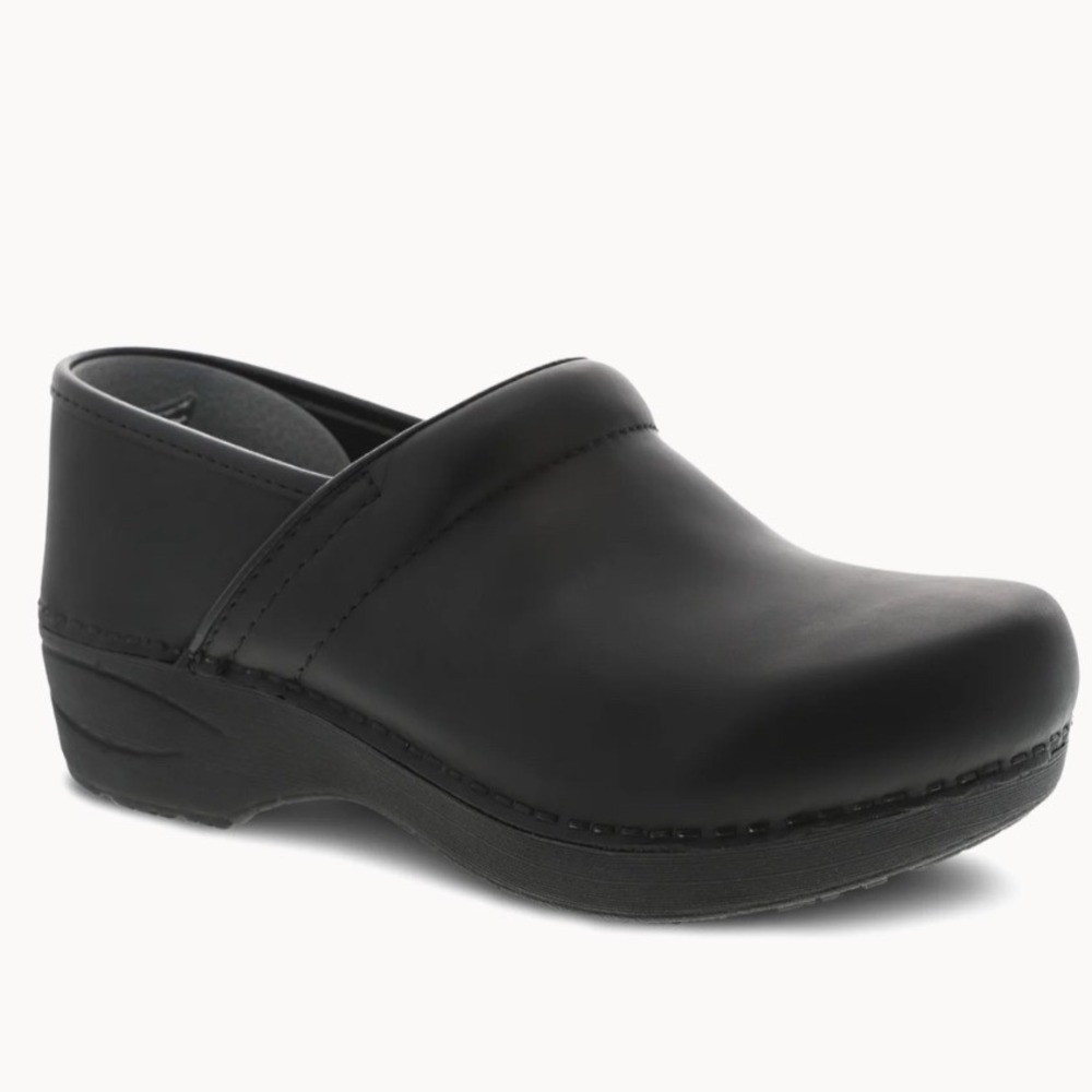Dansko XP 2.0 Clog Women 40 Black Good Waterproof Slip Resistant Leather Wide